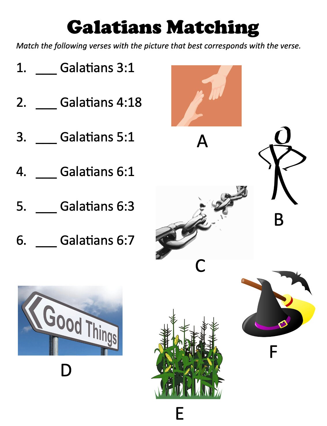 Galatians Slides + Handouts - Etsy
