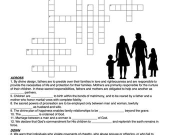 The Family:A Proclamation to the World Handouts Only