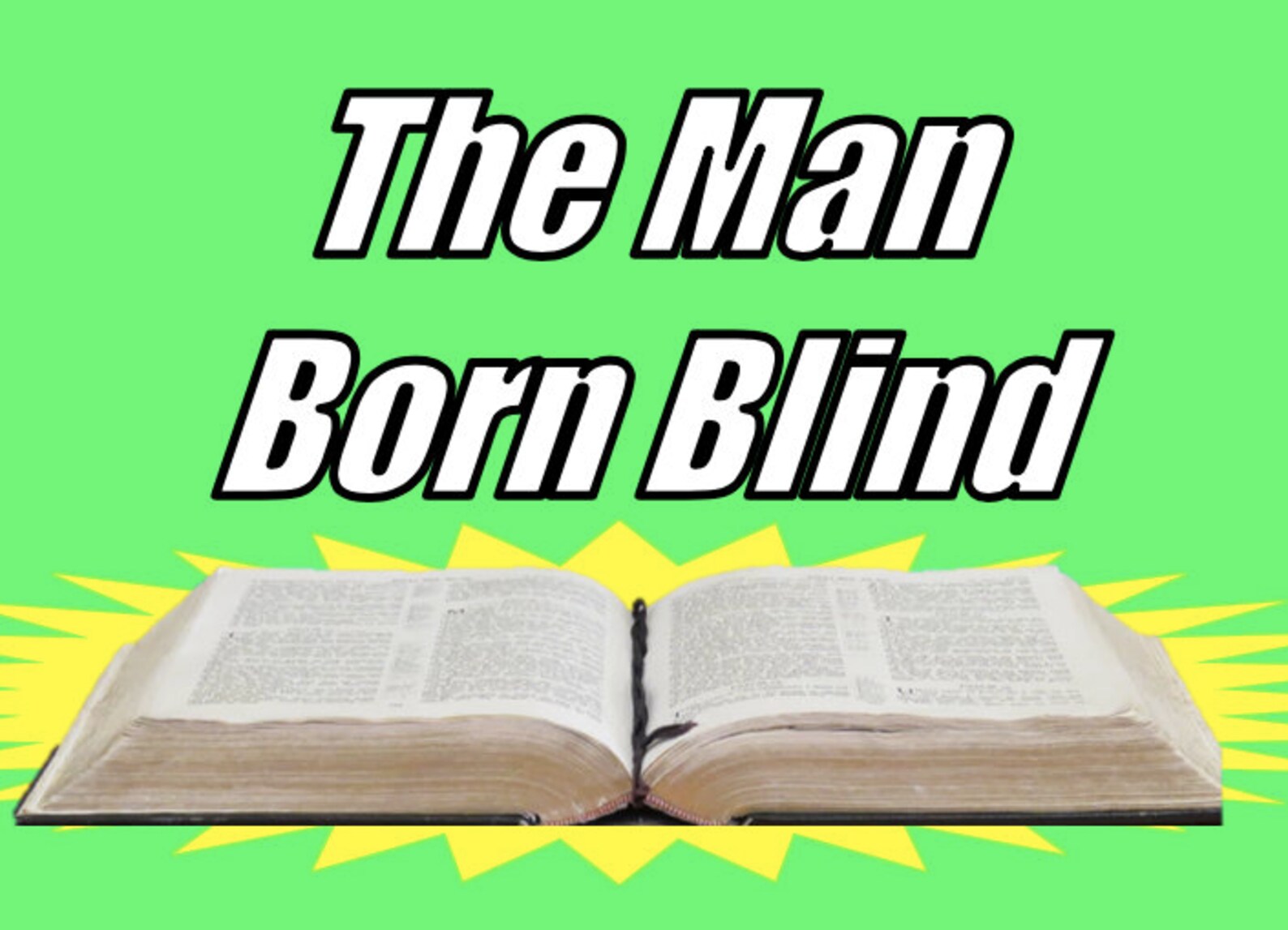 Powerpoint Slides for the Man Born Blind 16 Slides Etsy