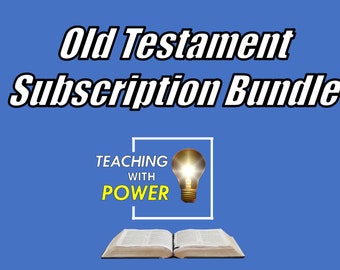 Old Testament Bundle Subscription—All Slides, Handouts, and Lesson Plans for 2022 as they are created through the year.