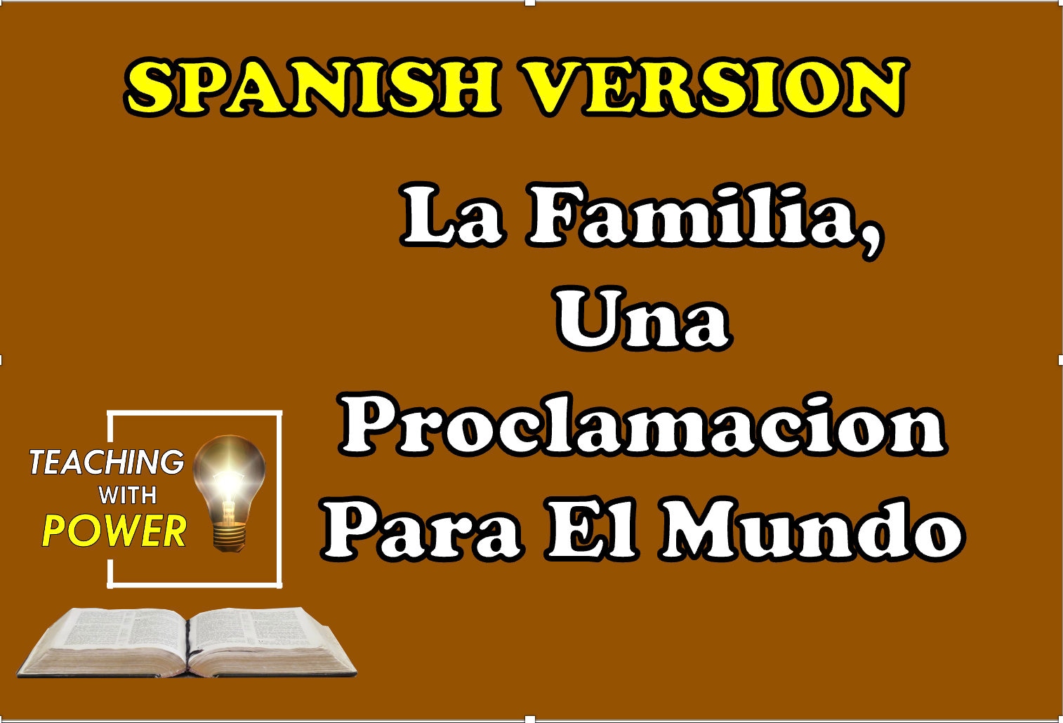 La Familia Una Proclamacion Para El Mundo Diapositivas Etsy