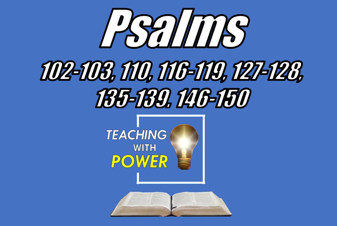 Psalms Part 3 Slides Handouts Etsy