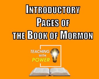 Introductory Pages of the Book of Mormon Slides + Handouts