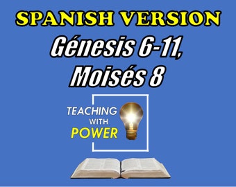 Genesis 6-11, Moises 8 Diapositivas + Folletos (SPANISH VERSION)