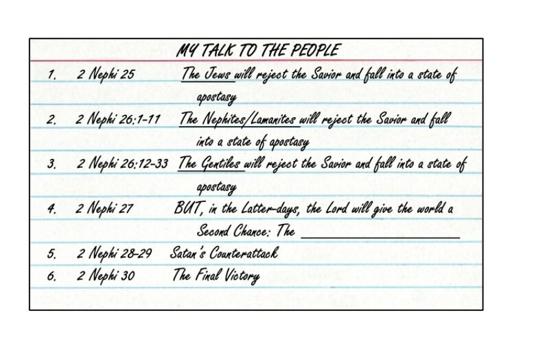 2 Nephi 26-30 Slides Handouts image 2