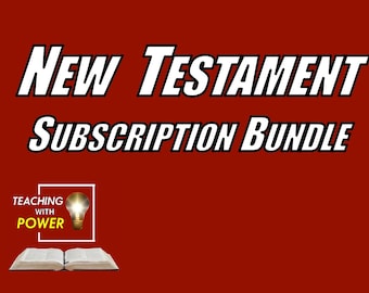 New Testament Bundle Subscription—All Slides, Handouts, and Lesson Plans for 2023 as they are created through the year