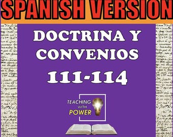 Doctrina y Convenios 111-114 Diapositivas + Folletos (SPANISH VERSION)