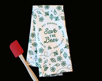 Save The Bees, Tea Towel