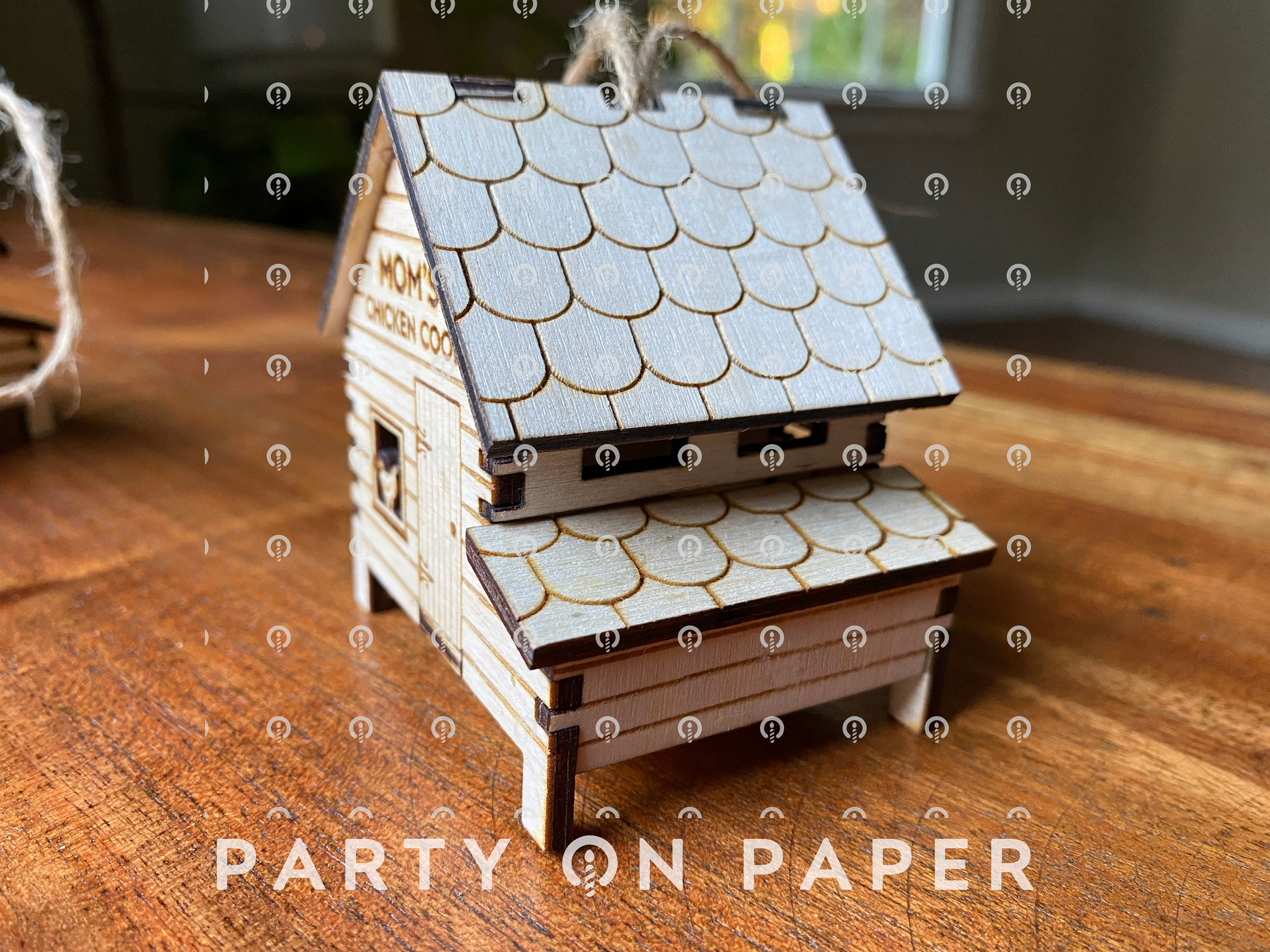 Personalized Chicken Coop Ornament Customize Name Etsy