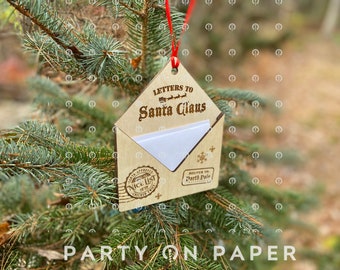 Santa Letter holder ornament