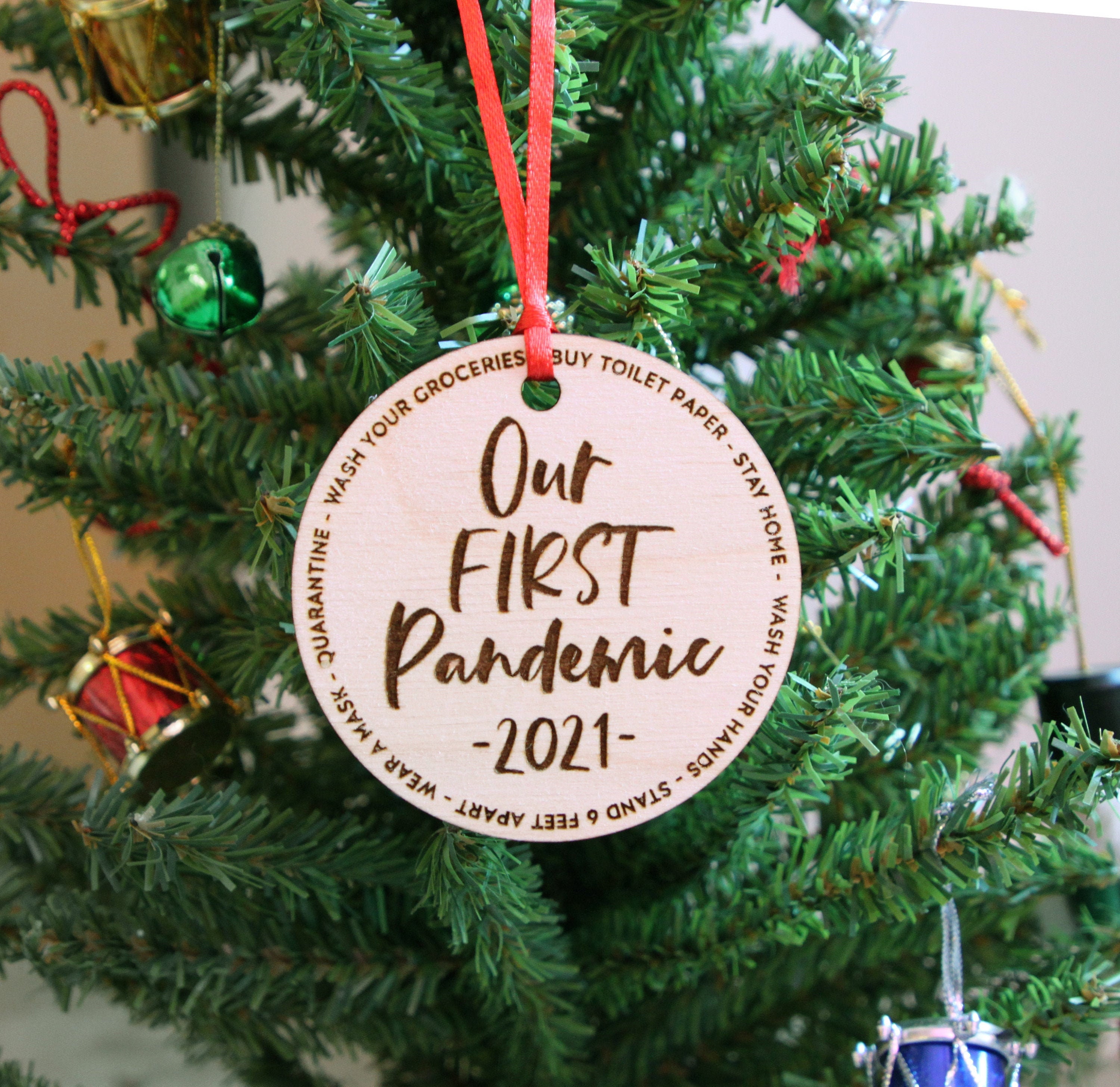 Our First Pandemic Ornament 2021