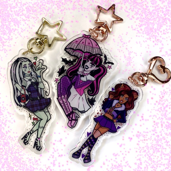 Monster ghouls Acrylic Keychains