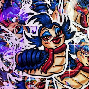 Yassified Labyrinth worm sticker
