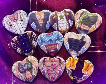 Jo Family Chest Heart Pins