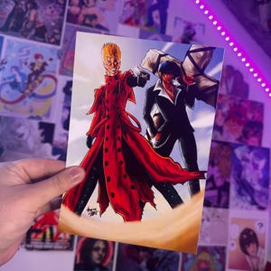 Trigun 98 Vash and Wolfwood A5 print