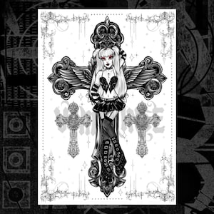Gothic Mädchen Druck