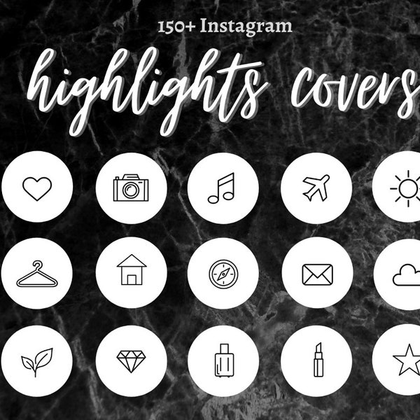 Instagram Highlight Icons - Etsy