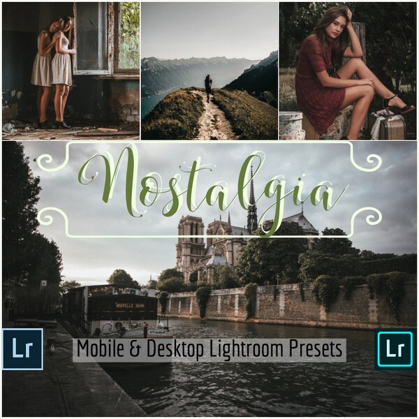 Nostalgia Mobile and Desktop Lightroom Preset /Faded Film Look /Dust Texture Overlay /Travel Lifestyle Instagram /Blogger Influencer Presets