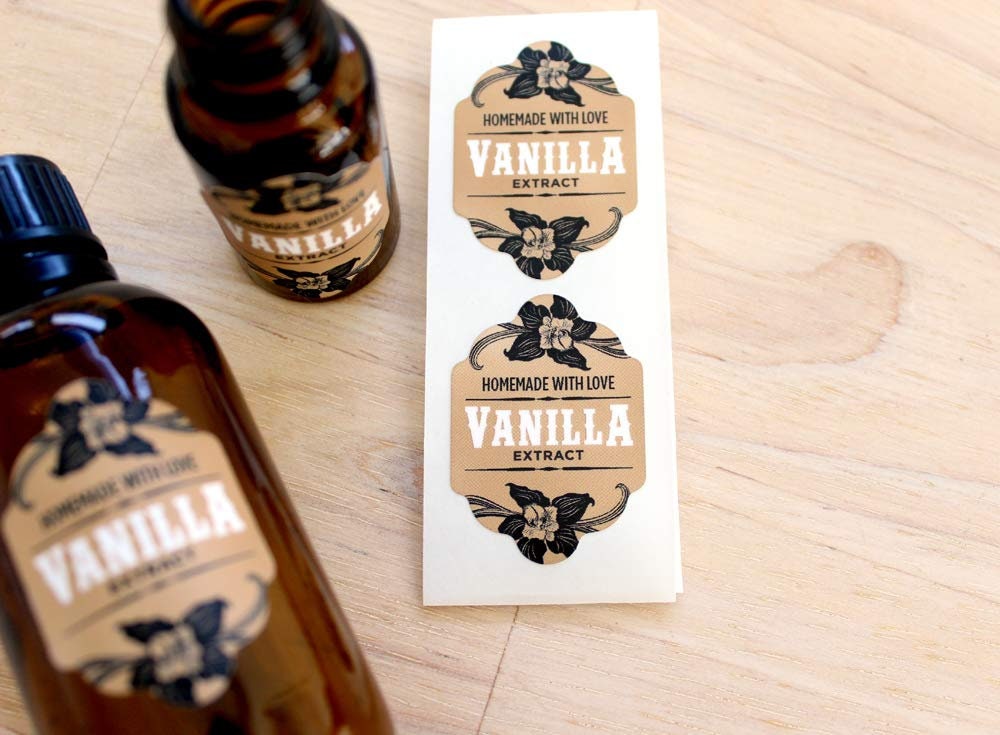 Vanilla Extract Labels for Bottle 1ounce or Larger Homemade Etsy Canada