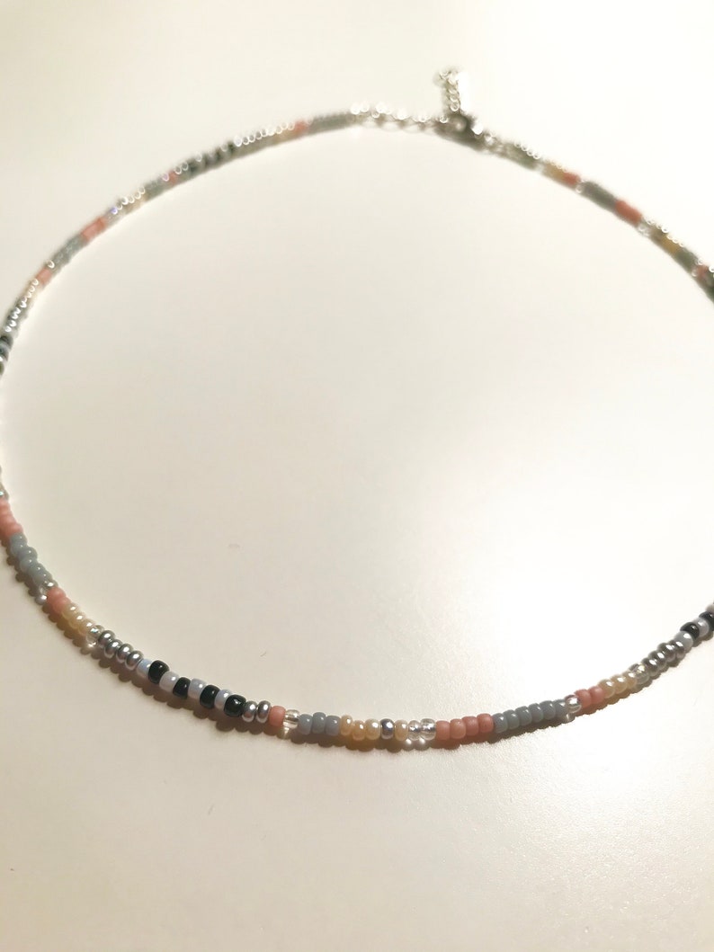 ZOE GLASS BEAD COLLAR NECKLACE - MULTICOLOR main image 0