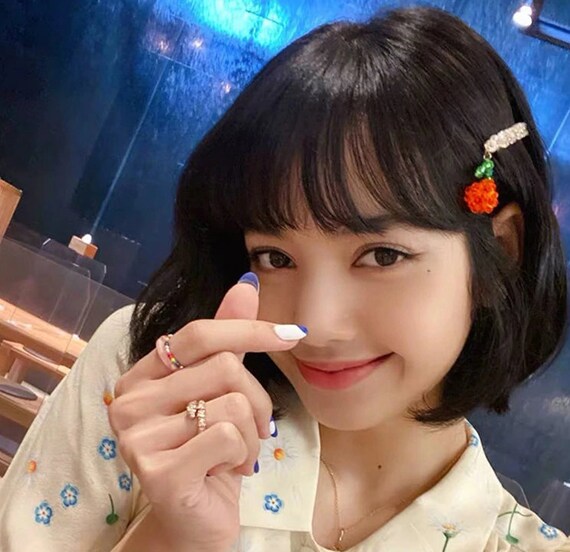 Barrette à cheveux inspirée de Blackpink Lisa, pince à cheveux