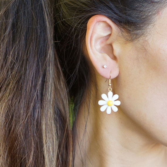 Etsy daisy earrings sale
