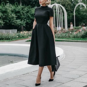 black black dress