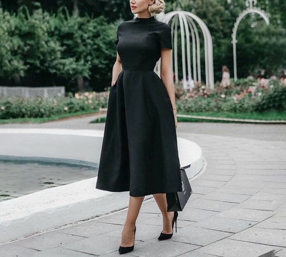 long sleeve button midi dress