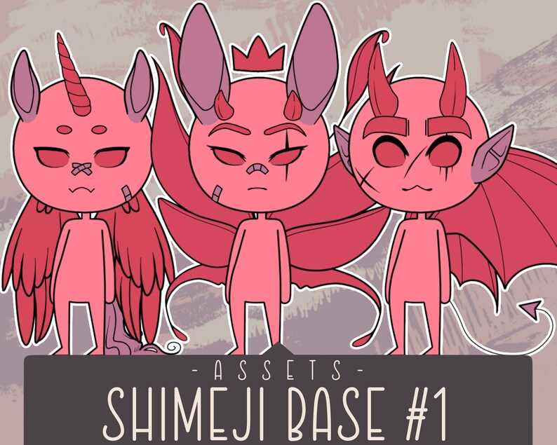 Shimeji Base 1 46 Set body Accessories 2022 Update Etsy