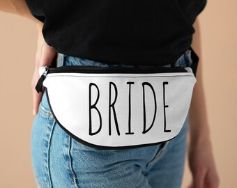 Custom Bride Fanny Pack | Engaged Fanny Pack | Belly Bag for Wedding Day | Fanny Packs for Bachelorette Party | Custom Bride To Be Hip Bag