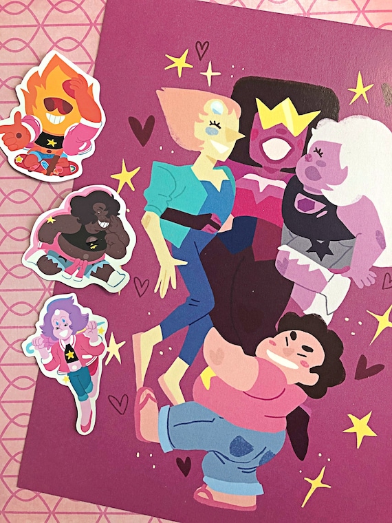 Steven Universe Future Fusion Stickers Sunstone Rainbow