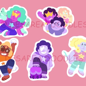 Adesivi Steven Universe Future Fusion Sardonice Opale Sugilite Alessandrite
