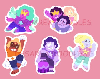 Steven Universe Future Fusion Stickers Sardonyx Opal Sugilite Alexandrite
