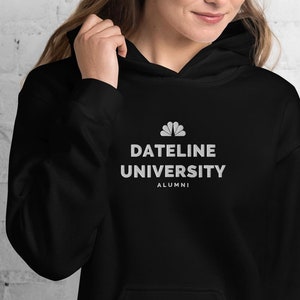 Dateline Hoodie, Embroidered Sweatshirt, Gift for True Crime Fan, Keith Morrison, Crime Junkie Gift, Dateline University