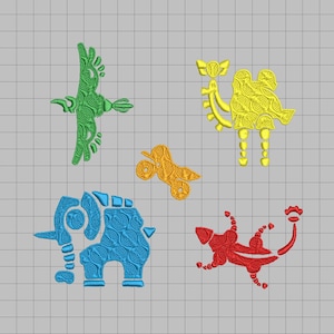 Divine Beasts 9 Design Collection Embossed Machine Embroidery from Zelda Breath of the Wild