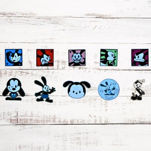 Oswald Lucky Rabbit Themed 5 Disney Trading Pins ~ Randomly Assorted ~ Brand New