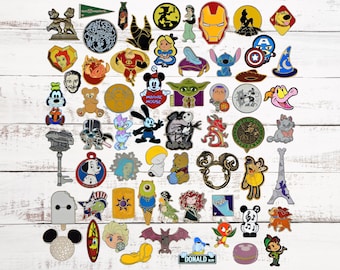 50 Disney Trading Pins Assorted Pin Lot ~ Brand New Pins ~ No Doubles ~ Authentic