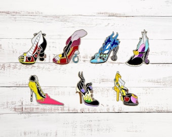 Villain High Heel Pin Collection Set of 7 Disney Park