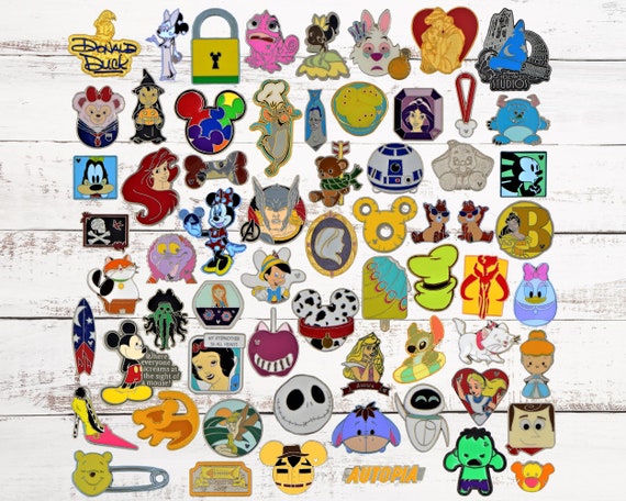 60 Disney Trading Pins Assorted Pin Lot Brand New Pins No 