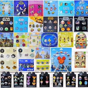 Disney Booster Pack Sets - Assorted Pin Sets on Cards - Guaranteed 25 Pins! New