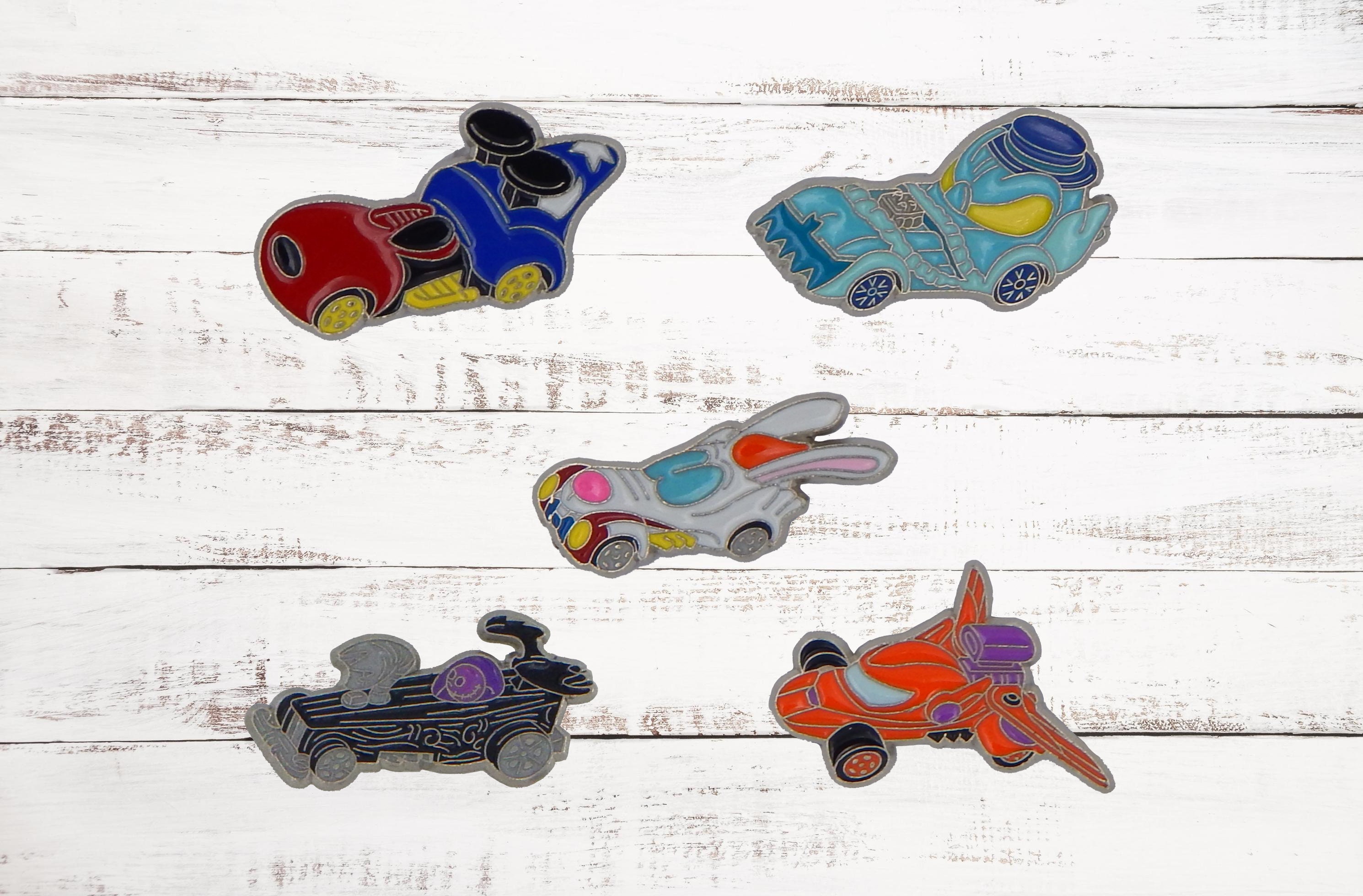Racer Car Series 5 Pin Set Disney Park Trading Pins Vehicle