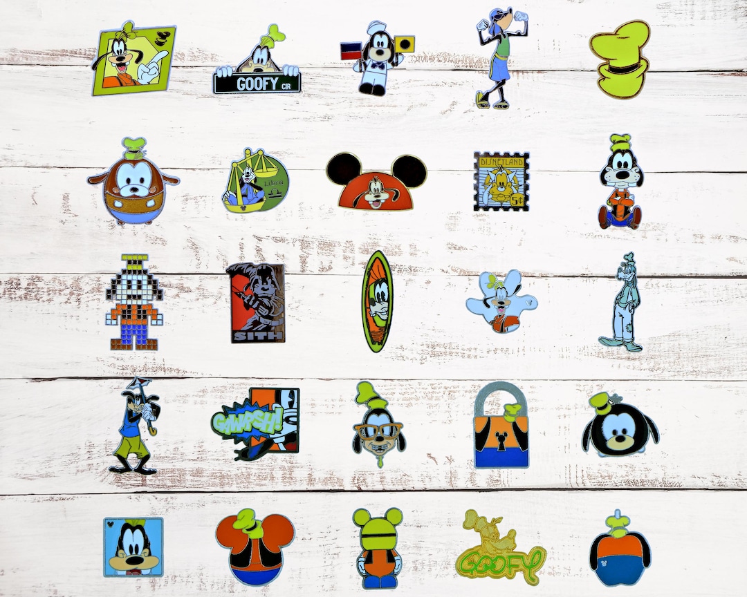 Goofy Themed 5 Disney Trading Park Pins Set Randomly Assorted Brand New Goofy Themed 5 Disney Trading Park Pins Set Randomly Assorted Brand New