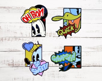 Disney Pins Mickey & Friends Comic Book Themed Trading Park Pin Set Brand New