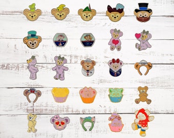 Duffy the Bear 5 Assorted Trading Pins Disney California Adventure ~ Brand New