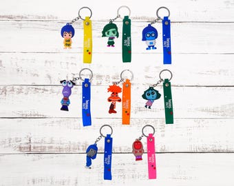 Disney Toy Story Themed Keychain Bag Clip Characters Rubber 3D With Small Lanyard Loop