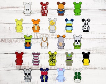 5 Random Vinylmation Series Collection Pins Disney Park Trading Pin Set ~ Brand New