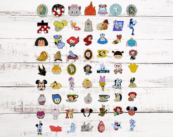 25 Girl Themed Disney Pin Lot Randomly Assorted Park Trading Pins Brand New