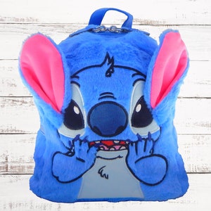 Stitch Disney Parks Liten Ryggsäck Barn Justerbara Remmar Väska ~ Helt Ny