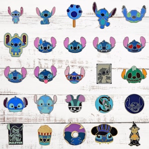 5 Lilo & Stitch Themed Disney Park Trading Pins - Randomly Assorted  - Brand New