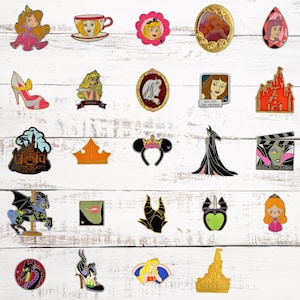 Aurora Sleeping Beauty 5 Disney Park Trading Pins Set ~ Randomly Assorted ~ New